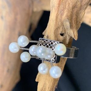 Pearl & Stainless Steel Ring